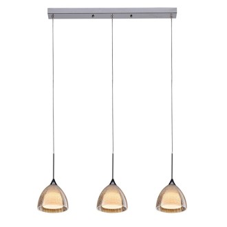 OBSESS 09011 5W COB LED Mini Pendant with Crack Glass Shade and Aluminium Trim, Polish Chrome OBSESS 09011 5W COB LED Mini Pendant with Crack Glass Shade and Aluminium Trim, Polish Chrome