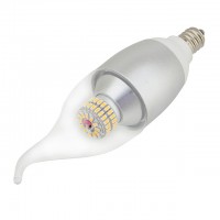 High Output Candelabra E12 Base Omnidirectional 6W LED Light Bulb with Flame Tip