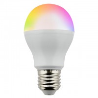 6W Color-Changing RGB+CCT LED Light Bulb with E27 Base 2.4GHz RF 100-240VAC