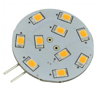 G4 Base Side-Pin Disc Type LED Light Bulb with SMD2835 12V 1.8W (Final Sale)