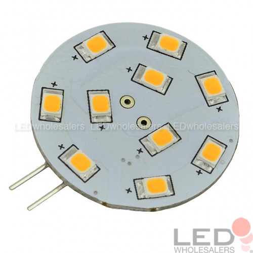 G4 Base Side-Pin Disc Type LED Light Bulb with SMD2835 12V 1.8W (Final  Sale)