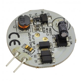 G4 Base Disc Type Side-Pin LED Light Bulb with 10xSMD2835 10-30VDC Warm White 3000K (6-Pack)