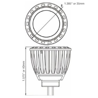 4-Watt LED MR11 Spot or Flood Light Bulb 12-Volt AC/DC (6-Pack)