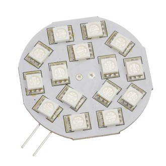 G4 Base Side-Pin Disc Type Large 3W LED Light Bulb with 15xSMD5050 10-30VDC