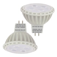 MR16 UL Listed 5-Watt (35W Equivalent) LED Spot Light with Interchangeable Wide Angle Flood Lens 12V AC/DC (2-Pack)