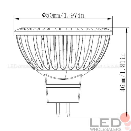 Waterproof LED BA15S (Eq. to 40W Halogen) Dimmable 12V AC / DC