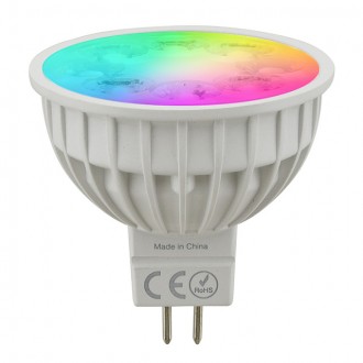 12V AC/DC 4W LED Color-Changing RGB+CCT 25º MR16 Spot Light Bulb 2.4GHz RF
