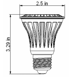 Dimmable PAR20 8-Watt LED Spot Light Bulb for Track and Recessed Lighting