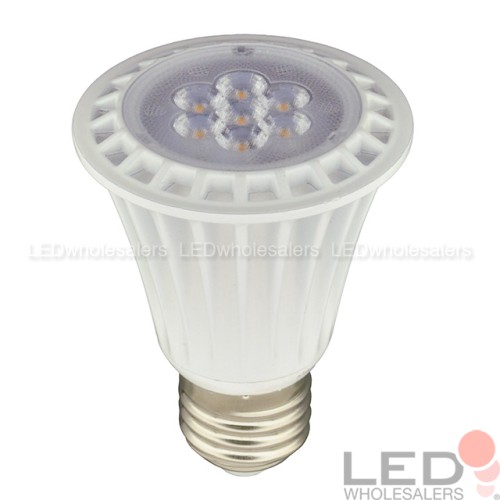 UL PAR20 Dimmable 8W LED Spot Light Bulb with Interchangeable Wide Angle  Flood Lens