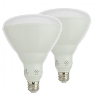 UL BR40 Dimmable LED Light Bulb E26 17-Watt (2-Pack)