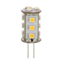 Tower Type G4 12V AC/DC LED Bulb with 15xSMD3528 for RV Camper Trailer Boat Marine