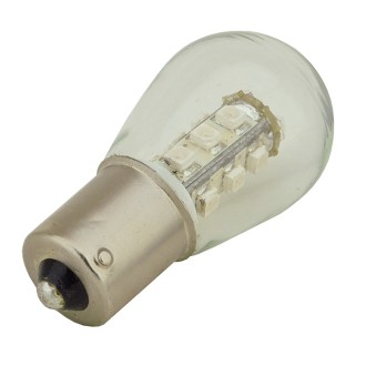 BA15s Bayonet Water-Resistant S8 1W LED Landscape Bulb with Glass Cover 12V AC/DC (Final Sale)