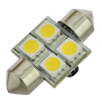 31mm Festoon LED Bulb with 4xSMD5050 10-30V DC