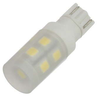 T10 Wedge Base Omnidirectional 1.5-Watt LED Light Bulb with Translucent Cover 12V AC/DC, ETL-Listed (6-Pack)