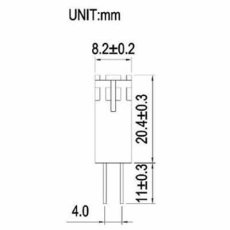 G4 Base Mini LED Bulb with 12xSMD3014 10-30V DC (Final Sale)