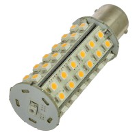 BA15s Bayonet Tower Type LED Navigation Bulb with 60xSMD3528 and Photo Sensor