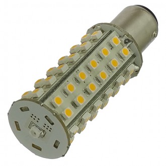 BAY15d Bayonet Tower Type LED Navigation Bulb with 60xSMD3528 and Photo Sensor (2-Pack)