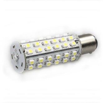 BA15d Bayonet Tower Type LED Navigation Bulb with 60xSMD3528 and Photo Sensor (2-Pack)