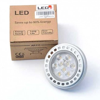 11-Watt AR111 LED Spot Light Bulb with G53 Base 12-Volt AC/DC