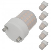 GU24 Base Omnidirectional 4.8W LED Light Bulb with Translucent Cover Warm-White 3000K (6-Pack)