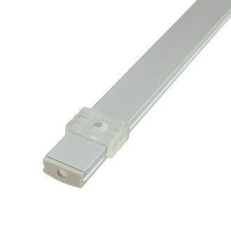 10-ft Aluminum Channel System with Cover, End Caps, and Mounting Clips, for LED Strip Installations, Standard U-Shape