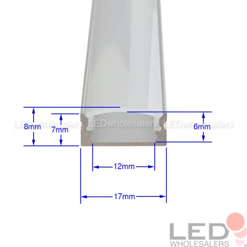 5x set LED aluminium profile covers clips endcaps for LED strip.