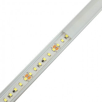 10-ft Aluminum Channel System with Cover, End Caps, and Mounting Clips, for LED Strip Installations, Standard U-Shape
