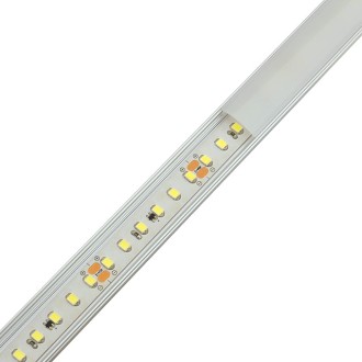 Aluminum Channel System with Cover, End Caps, and Mounting Clips, for LED Strip Installations, Standard U-Shape, Pack of 5x 39" or 10x 91" Segments