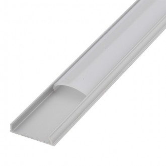 Aluminum Channel System with Cover, End Caps, and Mounting Clips, for LED Strip Installations, Ultra-Thin Bendable, Pack of 5x 1m Segments