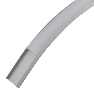 Aluminum Channel System with Cover, End Caps, and Mounting Clips, for LED Strip Installations, Ultra-Thin Bendable, Pack of 5x 1m Segments