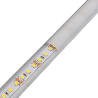 Aluminum Channel System with Cover, End Caps, and Mounting Clips, for LED Strip Installations, Ultra-Thin Bendable, Pack of 5x 1m Segments