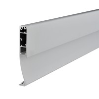 6.5-ft Aluminum Channel System with Cover and End Caps for LED Strip Installations - Recessed Toe-Kick