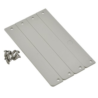 6.5-ft Aluminum Channel System with Cover and End Caps for LED Strip Installations - Recessed Toe-Kick