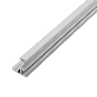 Aluminum Channel System with Cover, End Caps, and Mounting Clips, for LED Strip Installations, 60º/30º Angled, Pack of 5x 1m Segments