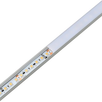 Aluminum Channel System with Flat Cover, End Caps, and Mounting Clips for LED Strip Installations, U-Shape, Pack of 10x 118" Segments
