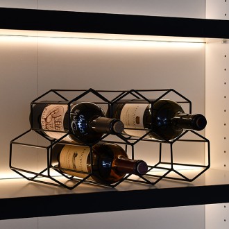 Ultra Slim Low Profile Aluminum Channel System for Shelves, Up/Down Backlight Illumination, Pack of 5x 1m Segments