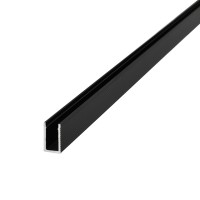 Ultra Slim Low Profile Aluminum Channel System for Shelves, Slim U-Shape Recessed, Pack of 5x 1m Segments