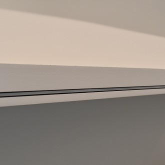 Ultra Slim Low Profile Aluminum Channel System for Shelves, Slim U-Shape Recessed, Pack of 5x 1m Segments