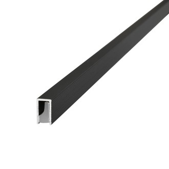 Ultra Slim Low Profile Aluminum Channel System for Shelves, Slim U-Shape Recessed, Pack of 5x 1m Segments