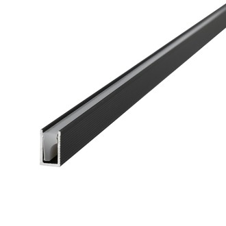Ultra Slim Low Profile Aluminum Channel System for Shelves, Slim U-Shape Recessed, Pack of 5x 1m Segments