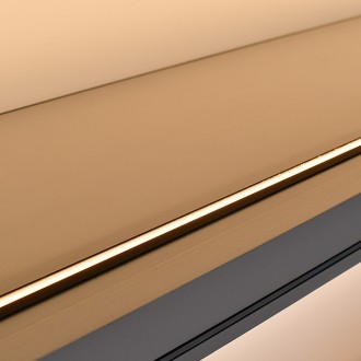 Ultra Slim Low Profile Aluminum Channel System for Shelves, Slim Angled Recessed, Pack of 5x 1m Segments