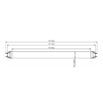 4-ft 20-Watt T8 T10 T12 LED Tube Light, 45W-Equivalent, Double-Ended Power (12-Pack)