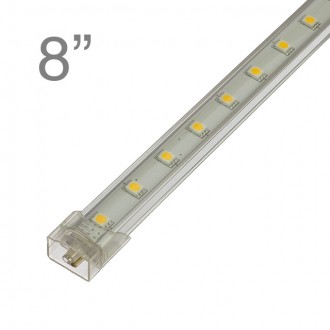 RS01 Linkable Aluminum Under Counter LED Light, 8-in 9-LED 3-Watt