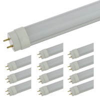 4-ft 20-Watt T8 T10 T12 LED Tube Light, 45W-Equivalent, Double-Ended Power (12-Pack)