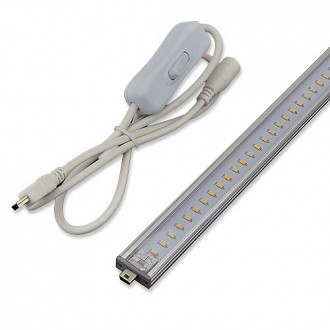 RS03 Linkable Low Profile Aluminum LED Rigid Strip for Display Case and Under Cabinet Lighting, 20-in