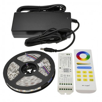 12V 16.4-ft Color-Changing RGBW Flexible LED Ribbon Strip Light with 300xSMD5050 and 300xSMD3014