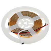 12V 45W COB High-Output 90-CRI 16.4-ft Flexible Ribbon 2400-LED Strip Light with Dot-Free Uniform Glow