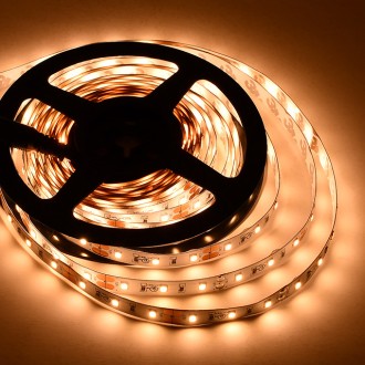 12V 48W UL High-Output High-CRI 16.4-ft Flexible Ribbon LED Strip Light with 300xSMD2835