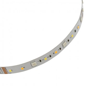 12V 16.4-ft RGB+CCT Color-Changing & Color-Temperature-Adjustable Flexible LED Strip Light Kit with Power Supply and Wi-Fi+IR Smart Controller 