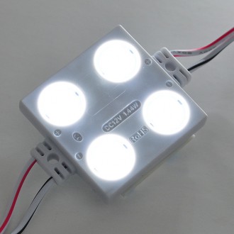 12V UL 16-ft String of 25 Water-Resistant High Output LED Modules, Each with 4xSMD2835